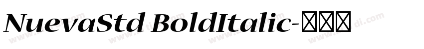 NuevaStd BoldItalic字体转换